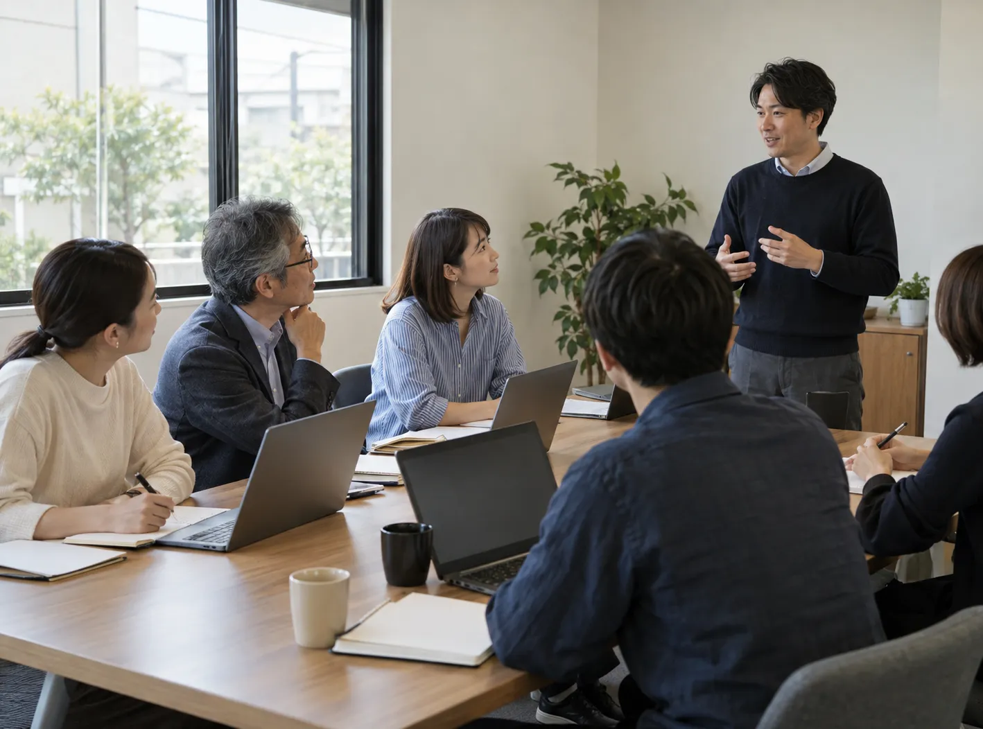 少人数の研修の様子